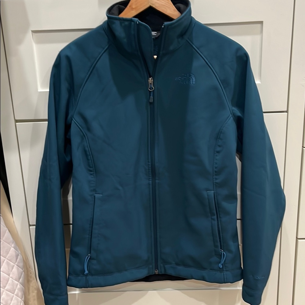 The North Face Blue Ski Jacket with Stand-Up Collar